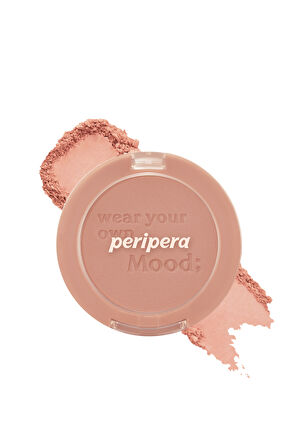 Pastel Tonlarda Sebum Dengeleyici Toz Allık Peripera Pure Blushed Sunshine Cheek (17 Rosy Brown)