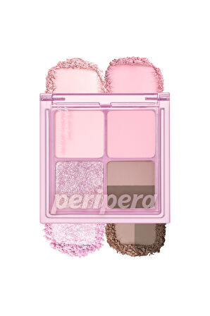 Mat, Parıltılı Tonlarda 5'li Far Paleti Peripera Ink Pocket Shadow Palette (02 Cool Summer Vibe)
