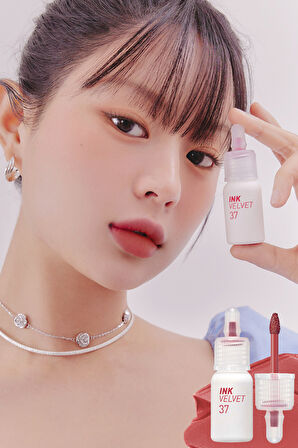 Yüksek Pigmentli, Kadife Görünümlü, Gün Boyu Kalıcı Tint Peripera Ink Velvet (37 Enjoy Mute)