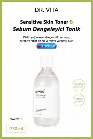 Dr. Vita Vitamin Sensitive Skin Toner B Hassas Cilt Sebum Dengeleyici Tonik 250 ml