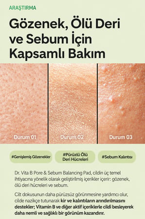 Dr. Vita Vita B Pore Balancing Pad Tonik Sebum Dengeleyici 180g