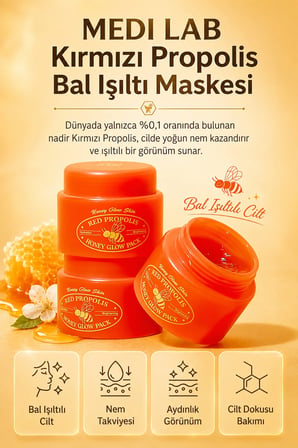 Medilab Red Propolis Honey Glow Pack Yüz Maskesi 100 ml