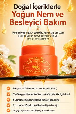 Medilab Red Propolis Honey Glow Pack Yüz Maskesi 100 ml