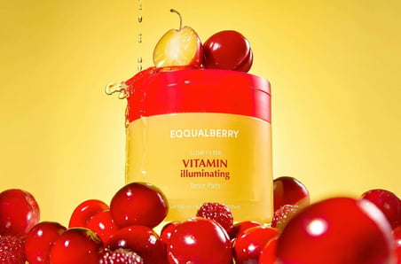 Eqqualberry Vitamin Illuminating Toner Pads 180ml / 70 Pads