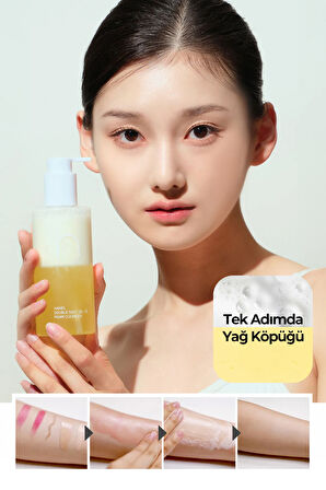 Jojoba Seed Oil Double Shot Foam Cleanser Çift Fazlı Temizleyici Kore 200ml