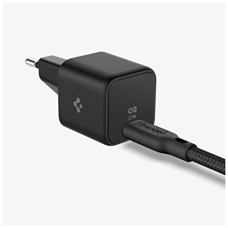 Spigen PowerArc ArcStation 27W Hızlı Şarj Cihazı USB-C PD 3.0 27W / PPS 25W (Samsung Hızlı Şarj Destekli) iPhone / Android Şarj Adaptörü PE2103