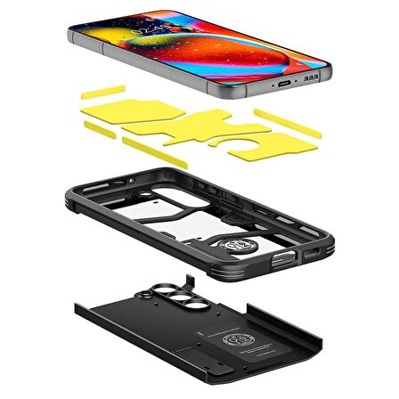 Spigen Galaxy S23 Plus ile Uyumlu Kılıf Tough Armor Black
