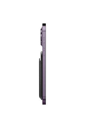 Spigen Apple MagSafe iPhone 15 / iPhone 14 / iPhone 13 / iPhone 12 Serisi için 3 Kart Hazneli Cüzdan Valentinus Black - TEŞHİR