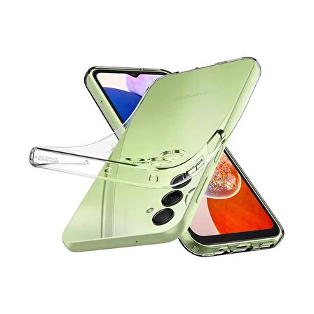 Spigen Galaxy A14 5G ile Uyumlu Kılıf Liquid Crystal 4 Tarafı Tam Koruma Crystal Clear