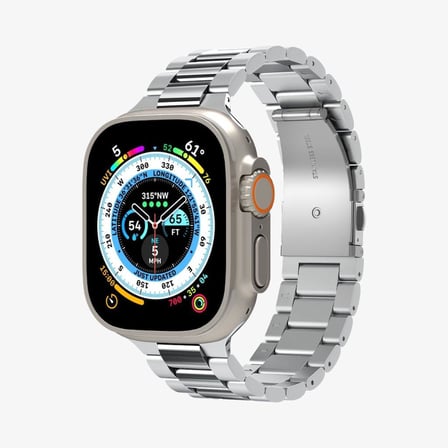 Apple Watch Ultra ve Ultra 2 (49mm) ile Uyumlu Kordon, Spigen Modern Fit 316L Band