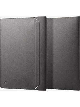 Spigen 14'' MacBook & Notebook Laptop Taşıma Çantası Valentinus Sleeve Gray - AFA06415 OUTLET