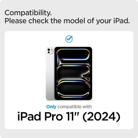 Spigen iPad Pro 11'' M5 (2025) / 11'' M4 (2024) Kılıf Air Skin Pro Gray - Teşhir