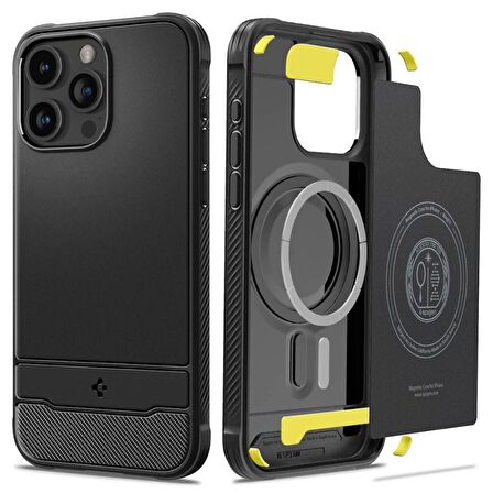 iPhone 15 Pro Kılıf, Spigen Rugged Armor Mag (MagSafe Uyumlu)