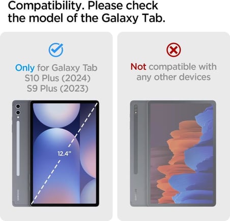 Spigen Galaxy Tab S10 Plus / Tab S9 Plus Kılıf Rugged Armor Pro Black - Teşhir