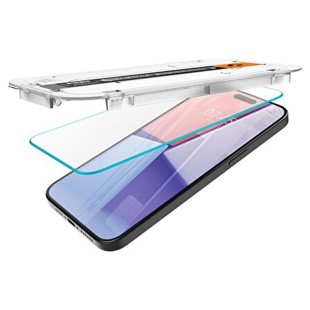 iPhone 15 Pro Cam Ekran Koruyucu Kolay Kurulum, Spigen Glas.tR EZFit (2 Adet)