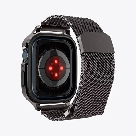 Apple Watch Ultra ve Ultra Serisi (42 mm/44 mm/45 mm/49 mm) ile Uyumlu Kılıf, Spigen Metal Fit