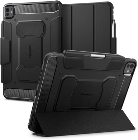 Spigen iPad Pro 11'' M5 (2025) / 11'' M4 (2024) Kılıf Rugged Armor Pro Black - Outlet