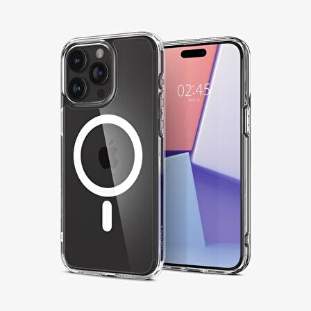 Spigen iPhone 15 Pro Max Kılıf, Spigen Ultra Hybrid Magfit (Magsafe Uyumlu) Deep Red