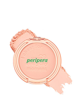 Pastel Tonlarda Sebum Dengeleyici Toz Allık Peripera Pure Blushed Sunshine Cheek (18 Shy Coral)