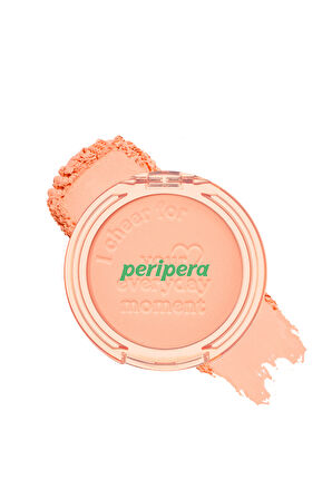 Pastel Tonlarda Sebum Dengeleyici Toz Allık Peripera Pure Blushed Sunshine Cheek (19 Enjoy Coral)