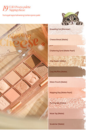 Çok Fonksiyonlu Far Paleti Clio Pro Eye Palette (19 Napping Cheese)(Koshort in Seoul Limited)