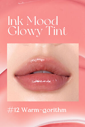 Kalıcı, Pigmentli, Parlak Bitişli Tint PERIPERA Ink Mood Glowy Tint 12 Warm-Gorithm (Peritage)