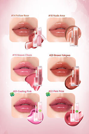 Kalıcı, Pigmentli, Parlak Bitişli Tint PERIPERA Ink Mood Glowy Tint 14 Follow Rose (Peritage)