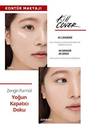 Yoğun Kapatıcılık Sağlayan Concealer Clio Kill Cover Founwear Concealer (2 Lingerie)