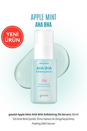 %3 AHA BHA & Elma Nanesi İçerikli Peeling Etkili Serum GOODAL Applemint AHA BHA 3% Exfoliating Serum
