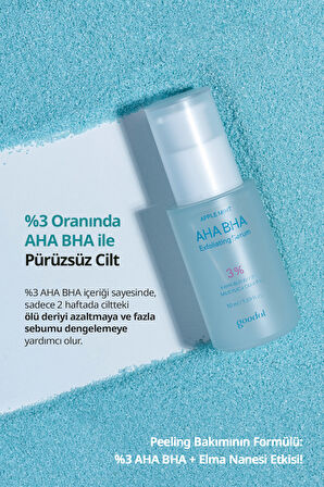 %3 AHA BHA & Elma Nanesi İçerikli Peeling Etkili Serum GOODAL Applemint AHA BHA 3% Exfoliating Serum