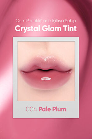 Yapışkanlık Hissi Vermeyen Yoğun Işıltılı Tint Clio Crystal Glam Tint (04 Pale Plum)