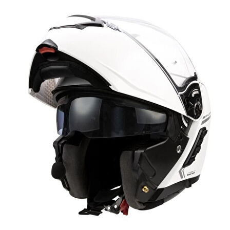 Sena Impulse Akıllı Çene Açılabilir Motosiklet Kaskı 2206 Beyaz