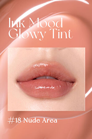 Kalıcı, Pigmentli, Parlak Bitişli Tint Peripera Ink Mood Glowy Tint 18 Nude Area (Honey K-Ookie)