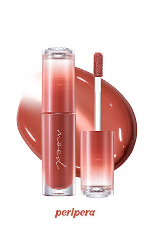 Kalıcı, Pigmentli, Parlak Bitişli Tint PERIPERA Ink Mood Glowy Tint 20 Brown Yakgwa (Honey K-Ookie)