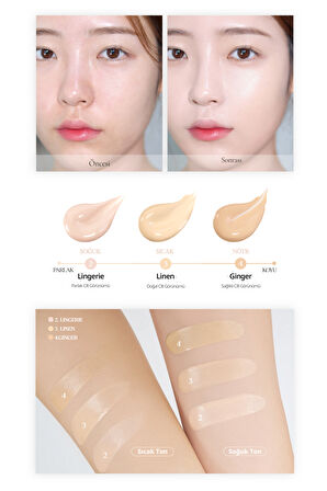 Yoğun Nem ve Parlaklık Sağlayan Cushion CLIO Kill Cover High-Glow Cushion (3 Linen) SPF50+ PA++++