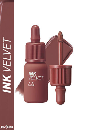 Yüksek Pigmentli, Kadife Görünümlü, Gün Boyu Kalıcı Tint Peripera Ink Velvet (#44 Chestnut Nude)