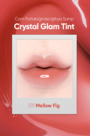 Yapışkanlık Hissi Vermeyen Yoğun Işıltılı Tint Clio Crystal Glam Tint (11 Mellow Fig)