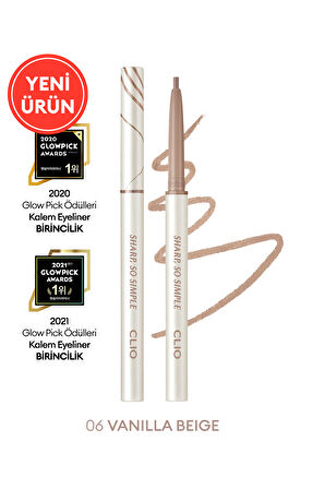 Suya Dayanıklı, İnce Uçlu Göz Kalemi CLIO Sharp So Simple Waterproof Pencil Liner(006 Vanilla Beige)