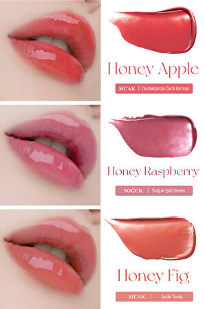 Yoğun Pigmentli ve Işıltılı Dudak Balmı Clio Crystal Glam Balm (03 Honey Cherry)