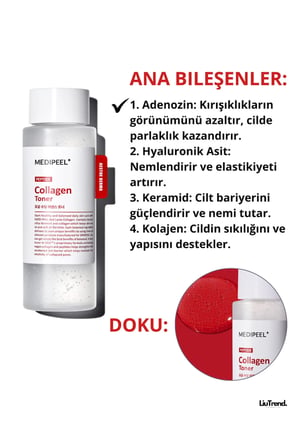 Red Lacto Collagen Soothing Ess. Toner 200 ml Kollajen Ve Peptidler Içeren Toner