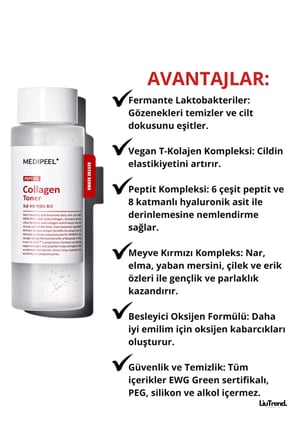 Red Lacto Collagen Soothing Ess. Toner 200 ml Kollajen Ve Peptidler Içeren Toner