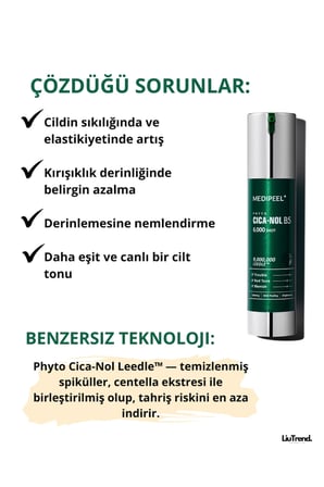 MEDIPEEL Phyto CicaNol B5 6000 Shot Serum 50 ml Spiküller ve centella içeren yüz için peeling serumu