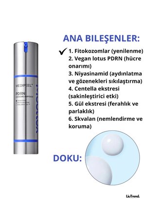 MEDIPEEL Mooltox Pdrn Exosome Ampoule 50 ml Cilt Elastikiyetinin Yenilenmesi Ampul M0488