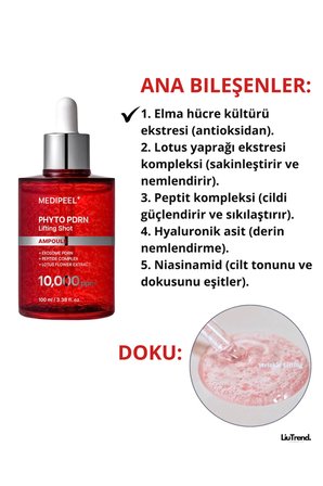 MEDIPEEL Phyto Exosome PDRN Lifting Shot Ampoule 100 ml PDRN'li Peptid Lifting Ampulü