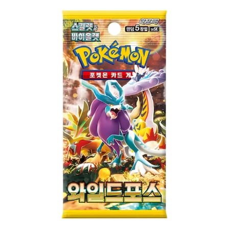 Pokémon TCG Wild Force sv5K Korece Tekli Booster Pack 5 Kart