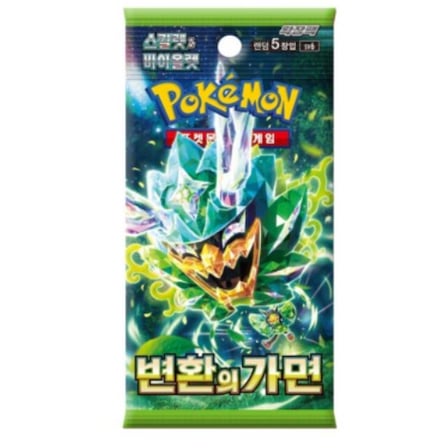 Pokémon TCG Mask of Change SV6 Korece Tekli Booster Pack 5 Kart