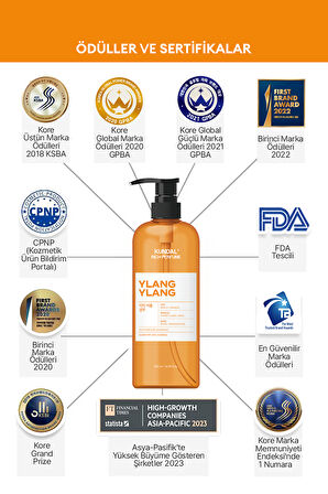 Parfüm Etkili Besleyici ve Nemlendirici Şampuan KUNDAL Rich Perfume Shampoo 500ml (Ylang Ylang)