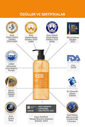 Parfüm Etkili Besleyici Nemlendirici Vücut Yıkama Jeli KUNDAL Rich Perfume Body Wash 500ml Ylang 