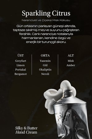 Kırışıklık Karşıtı Nemlendirici El Kremi Objet By KUNDAL Silky & Buttery Hand Cream (Sparkling Citrus)