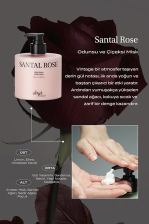 Yaşlanma Karşıtı Saten Bitişli Vücut Losyonu KUNDAL Silky Gleam Body Lotion (Santal Rose)